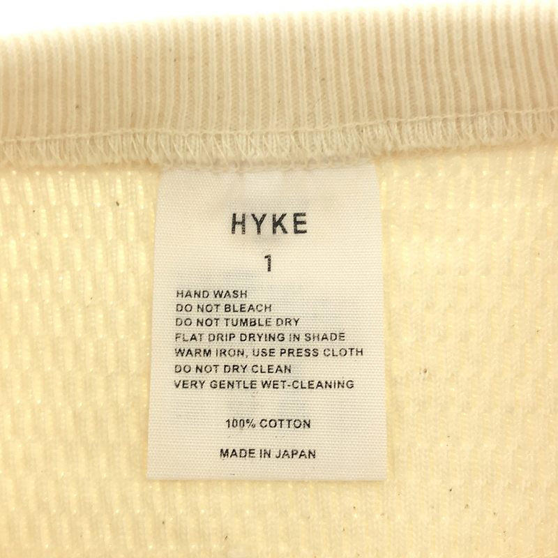 HYKE / ハイク THERMAL SHIRT/SLEEVELESS / サーマル スリーブレス オーバーカットソー