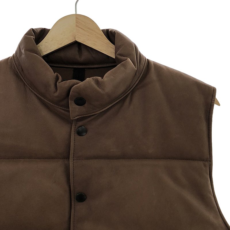 BROWN by 2-tacs / ブラウンバイツータックス LEATHER DOWN VEST レザーダウンベスト