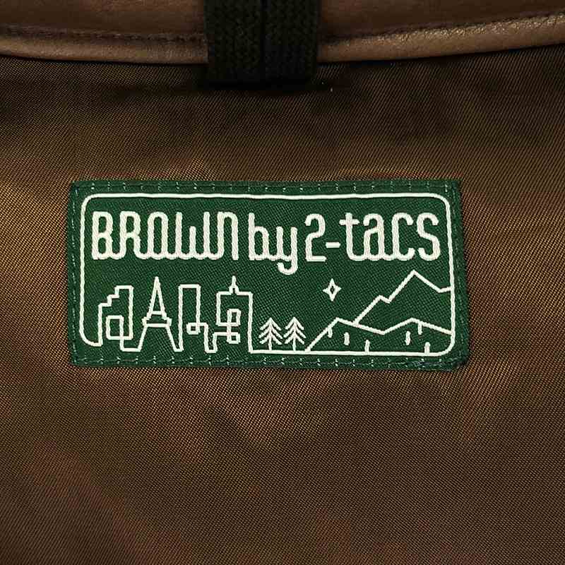 BROWN by 2-tacs / ブラウンバイツータックス LEATHER DOWN VEST レザーダウンベスト