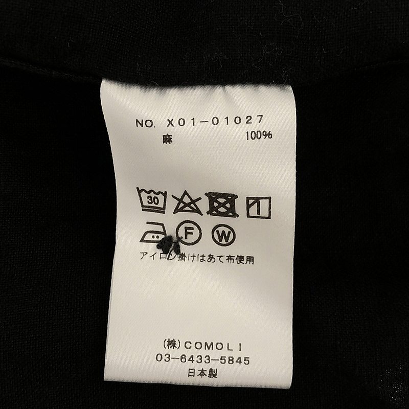 COMOLI / コモリ リネンドット シャツジャケット / X01-01027