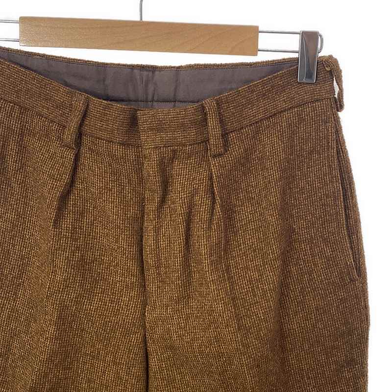 BROWN by 2-tacs / ブラウンバイツータックス TIGHT SLACKS グリッドループツイード タイトスラックス