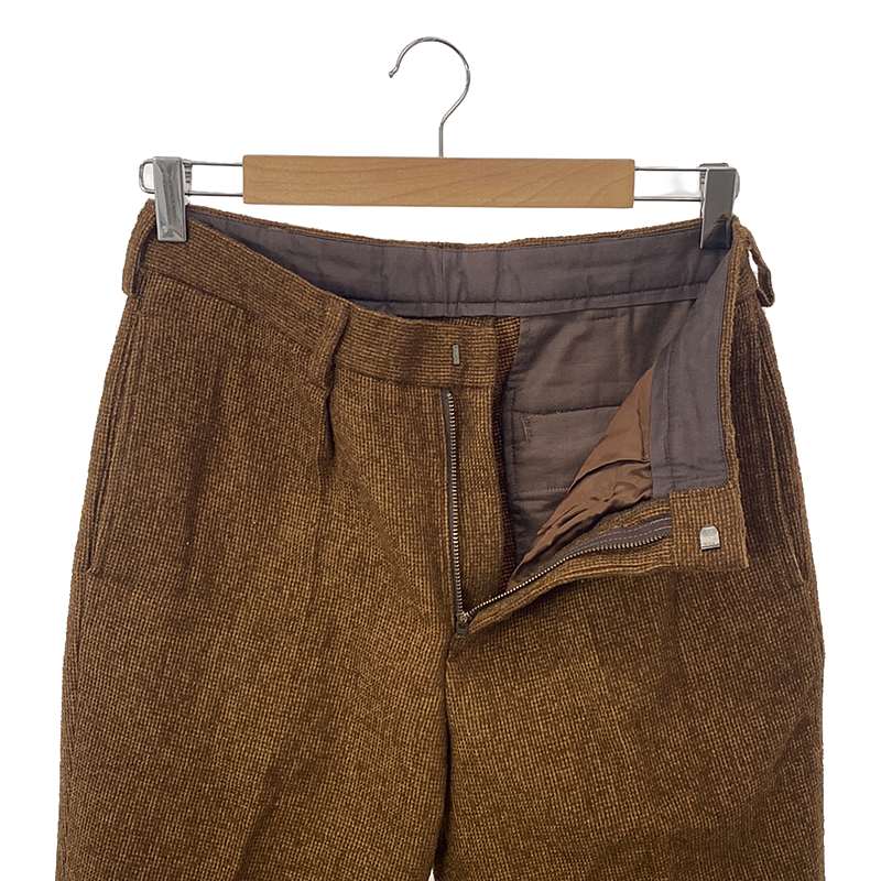 BROWN by 2-tacs / ブラウンバイツータックス TIGHT SLACKS グリッドループツイード タイトスラックス