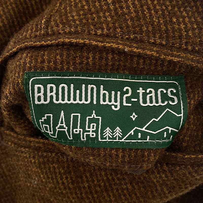 BROWN by 2-tacs / ブラウンバイツータックス TIGHT SLACKS グリッドループツイード タイトスラックス