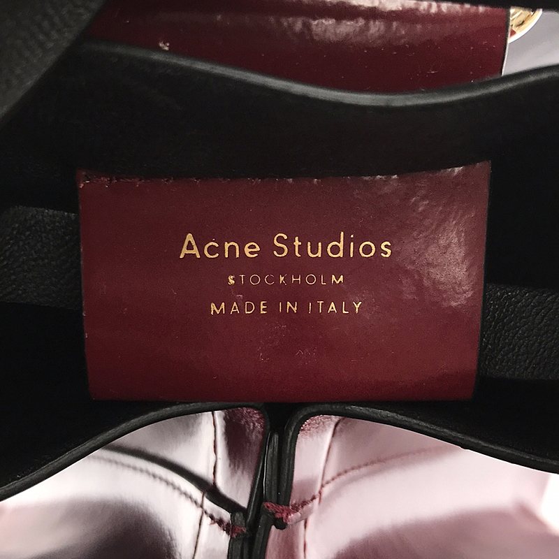 Acne Studios / アクネストゥディオズ レザー ポーチ付き MUSUBI リボン ハンド バッグ