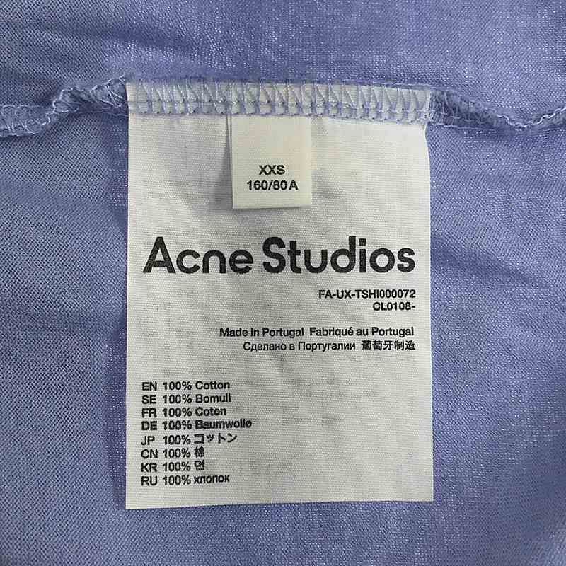 Acne Studios / アクネストゥディオズ フェイスロゴパッチ クルーネック Tシャツ