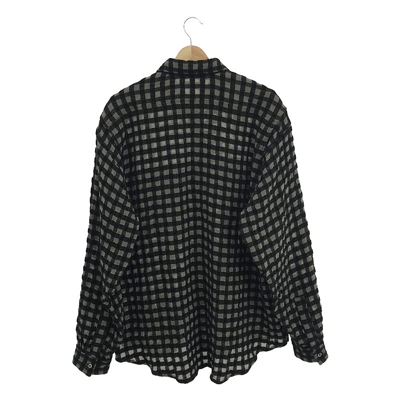 HEUGN / ユーゲン SHIRT 056 / Bobby Check ウール混シアサッカー チェックシャツ