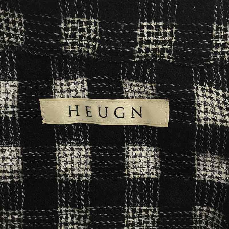 HEUGN / ユーゲン SHIRT 056 / Bobby Check ウール混シアサッカー チェックシャツ