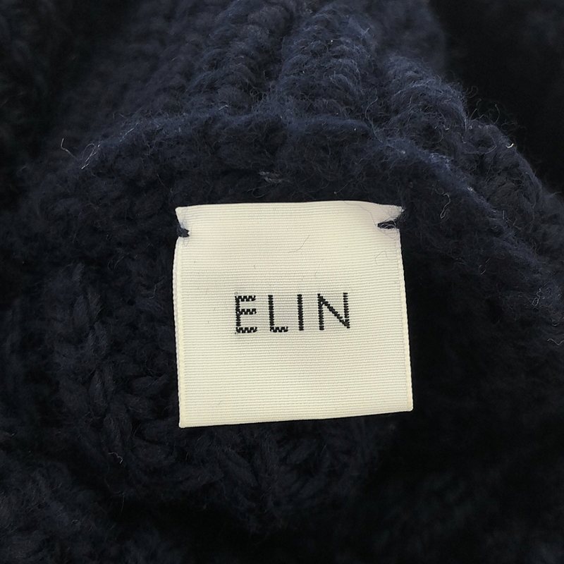 ELIN / エリン Aze turtle knit ウール タートルネック ニットセーター
