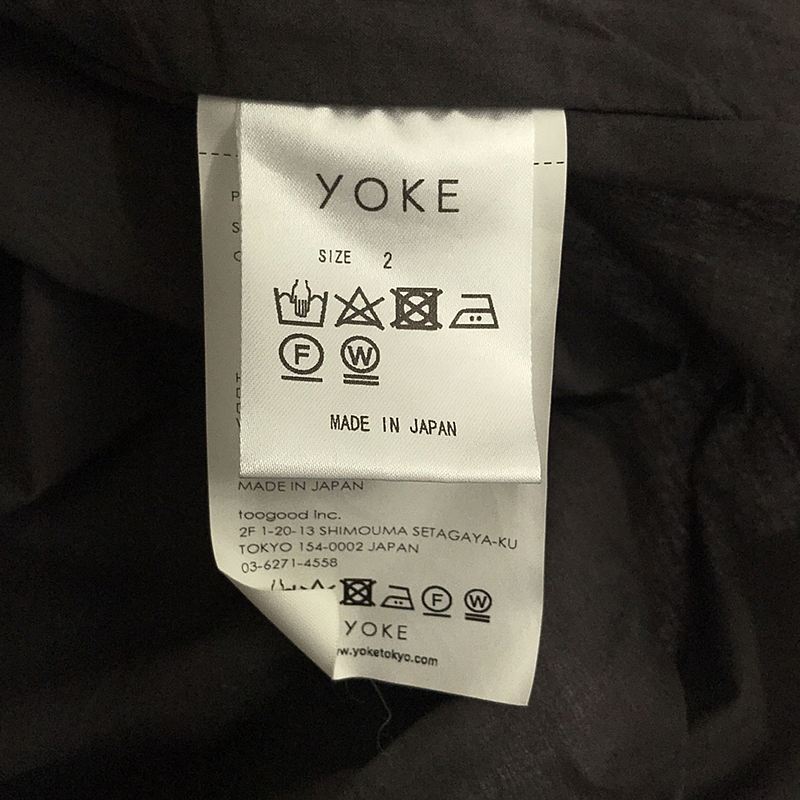 YOKE / ヨーク PIPING SHIRT オーバーサイズパイピングシャツ