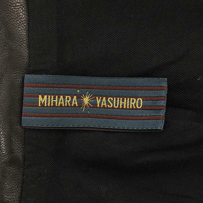 MIHARA YASUHIRO / ミハラヤスヒロ ラムレザー スタッズ シングルライダース ジャケット
