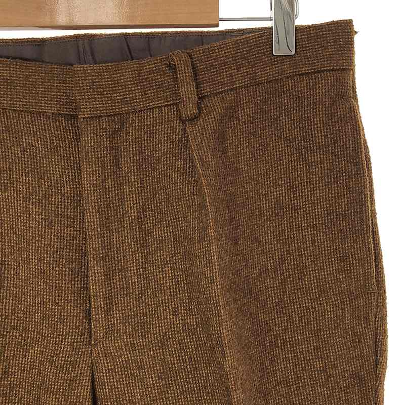 BROWN by 2-tacs / ブラウンバイツータックス TIGHT SLACKS グリッドループツイード タイトスラックス