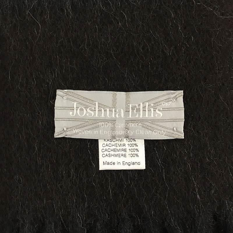 JOSHUA ELLIS / ジョシュアエリス cashmere 100％ / カシミヤ フリンジ 大判ストール マフラー / ユニセックス