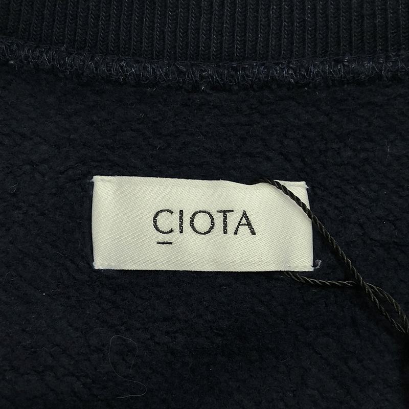 CIOTA / シオタ スビンコットン 吊裏毛起毛 クルーネックスウェットシャツ