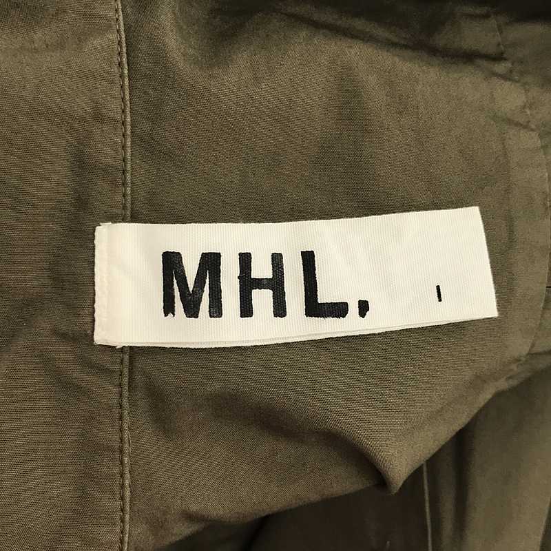 MHL. / エムエイチエルマーガレットハウエル ミリタリー オープンカラー シャツワンピース