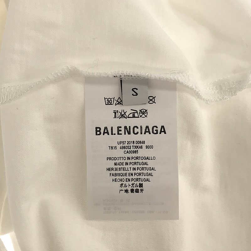 BALENCIAGA / バレンシアガ バックロゴ スリットTシャツ