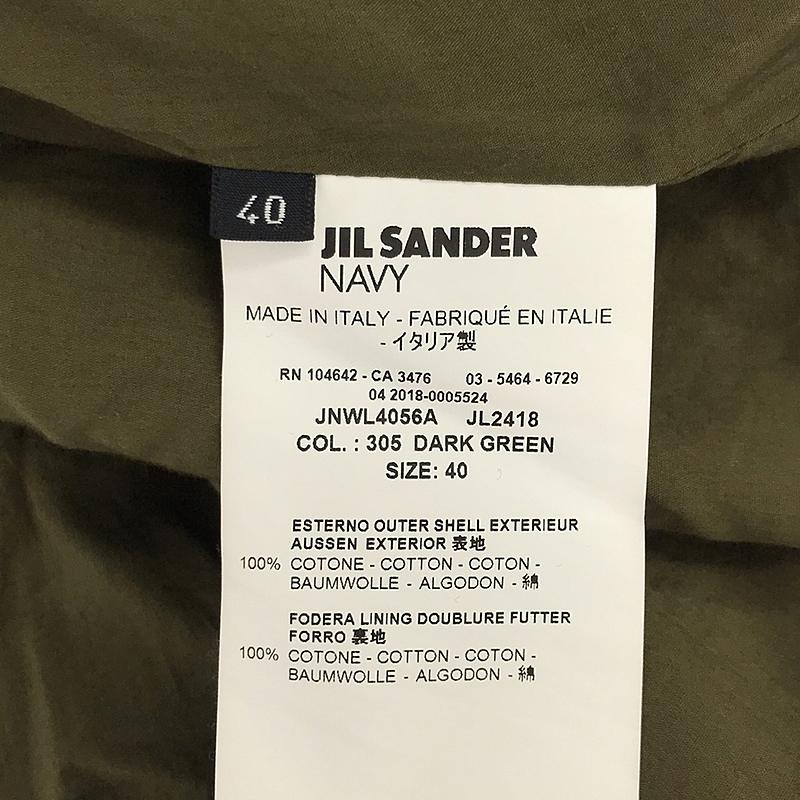 JIL SANDER NAVY / ジルサンダーネイビー フーデッド ショートコート