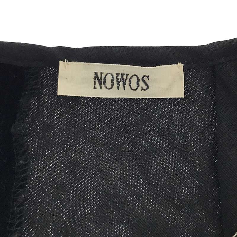 NOWOS / ノーウォス Velour strap skirt キャミワンピース