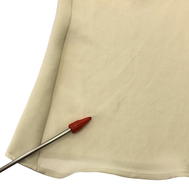 Whim Gazette / ウィムガゼット サテン ロング フレア スカート