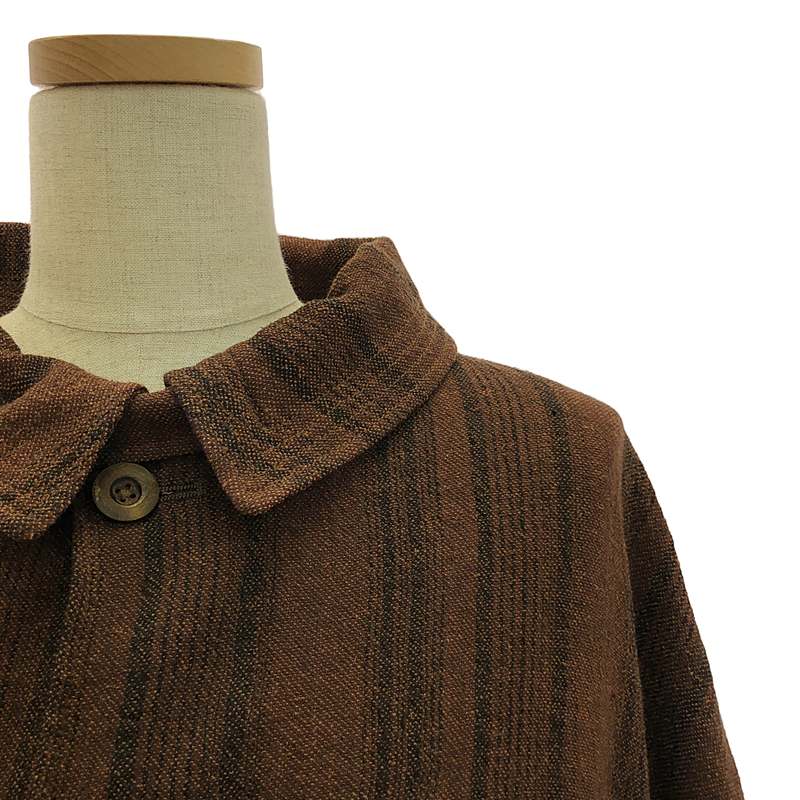 その他 Pleated Relaxed Mac Coat / ツイード ギャザー オーバーコート