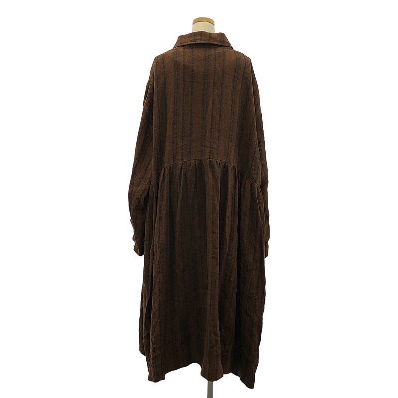 その他 Pleated Relaxed Mac Coat / ツイード ギャザー オーバーコート