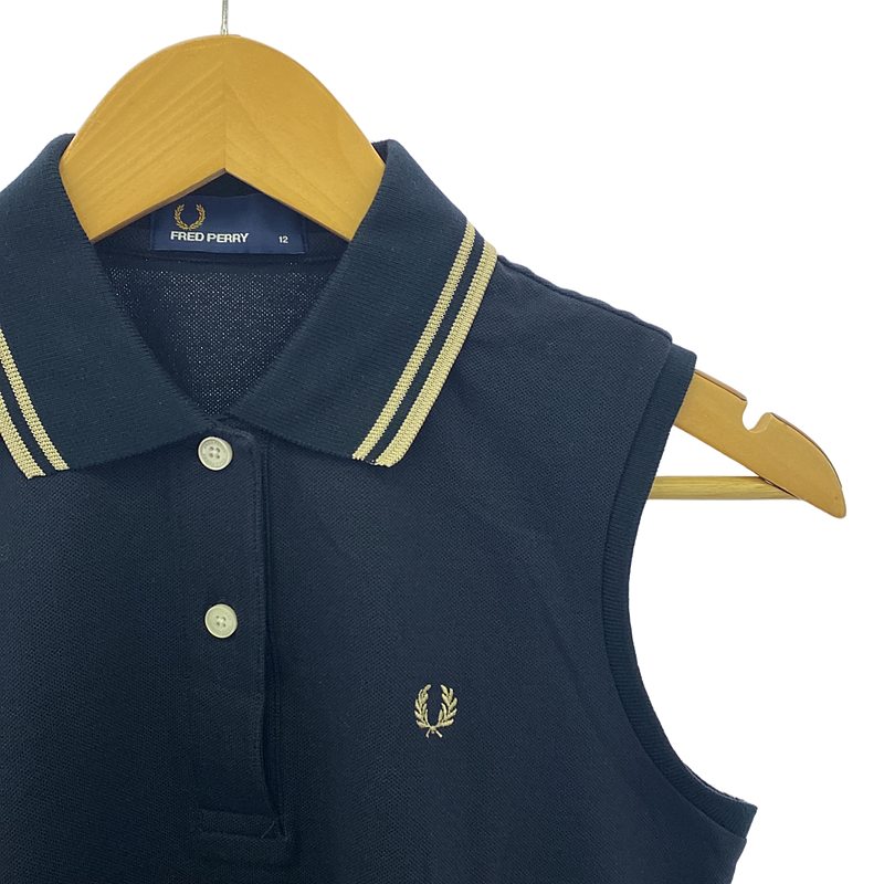FRED PERRY / フレッドペリー ノースリーブ 鹿の子 ポロシャツ