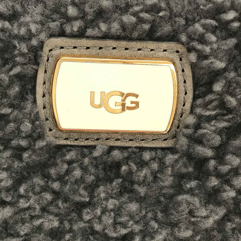 UGG / アグ 2way フロントプレートロゴ ボア ストラップ付 ミニ ショルダー バッグ