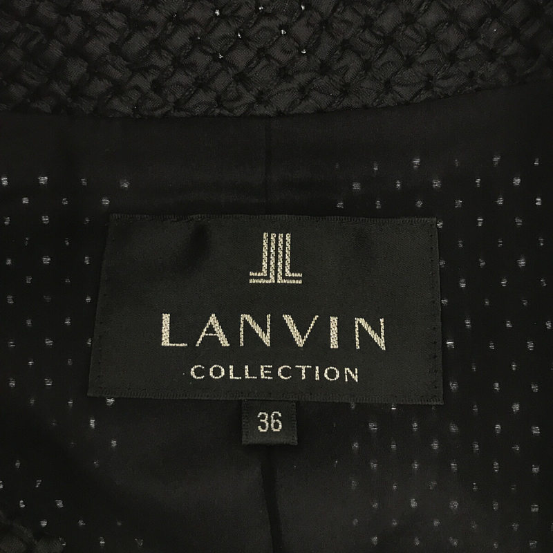 LANVIN / ランバン リボン付き パイピング カジュアル テーラード ジャケット