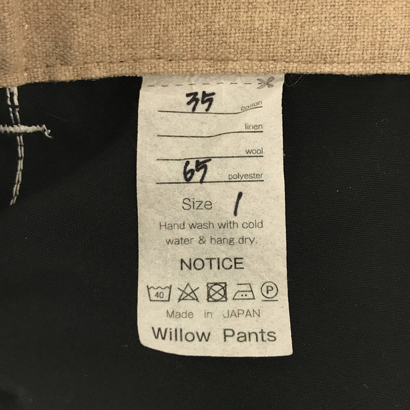 Willow Pants / ウィローパンツ ホワイトステッチ  ワイド ベイカー ワークパンツ