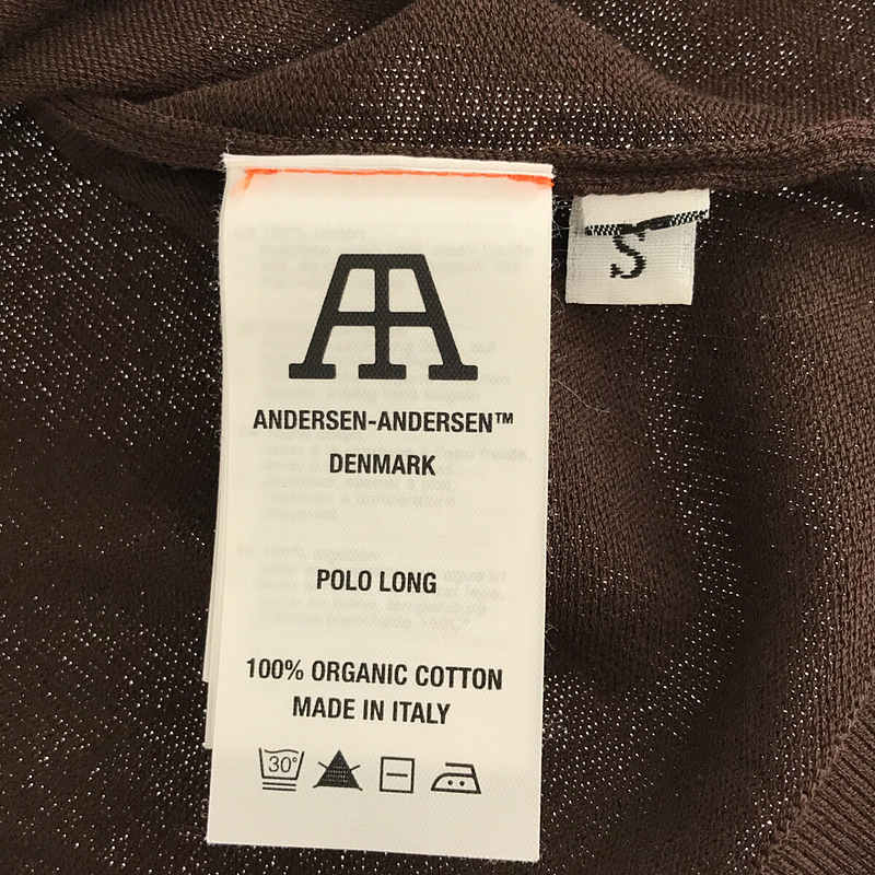 ANDERSEN-ANDERSEN / アンデルセンアンデルセン POLO LONG オーガニックコットンニット ポロシャツ