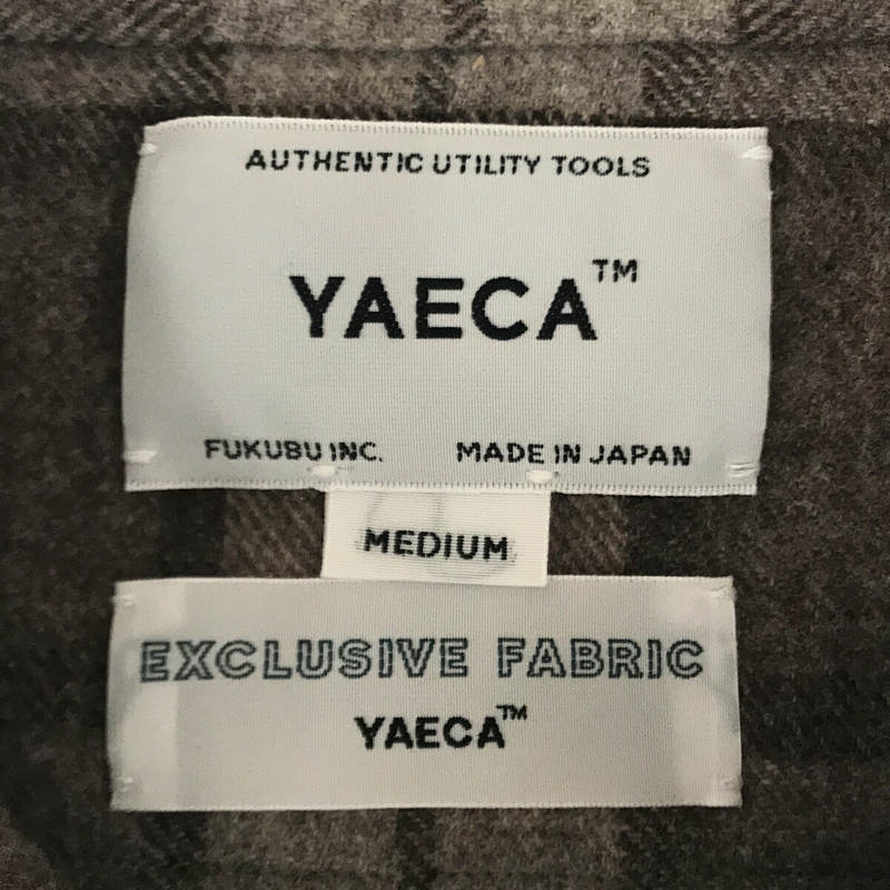 YAECA / ヤエカ ZIP SHIRT チャックウール ジップアップシャツ