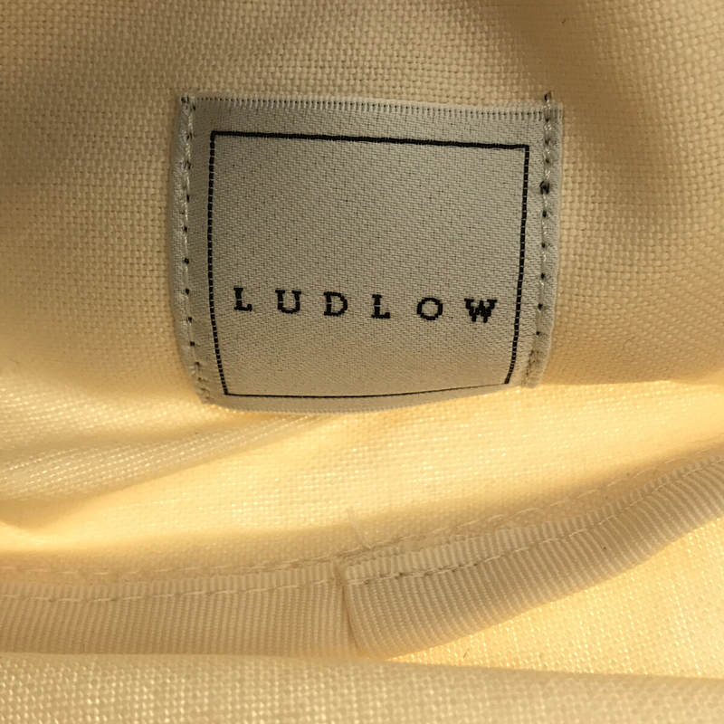 ビニール × キャンバス ビジュー スパンコール ポーチLUDLOW / ラドロー