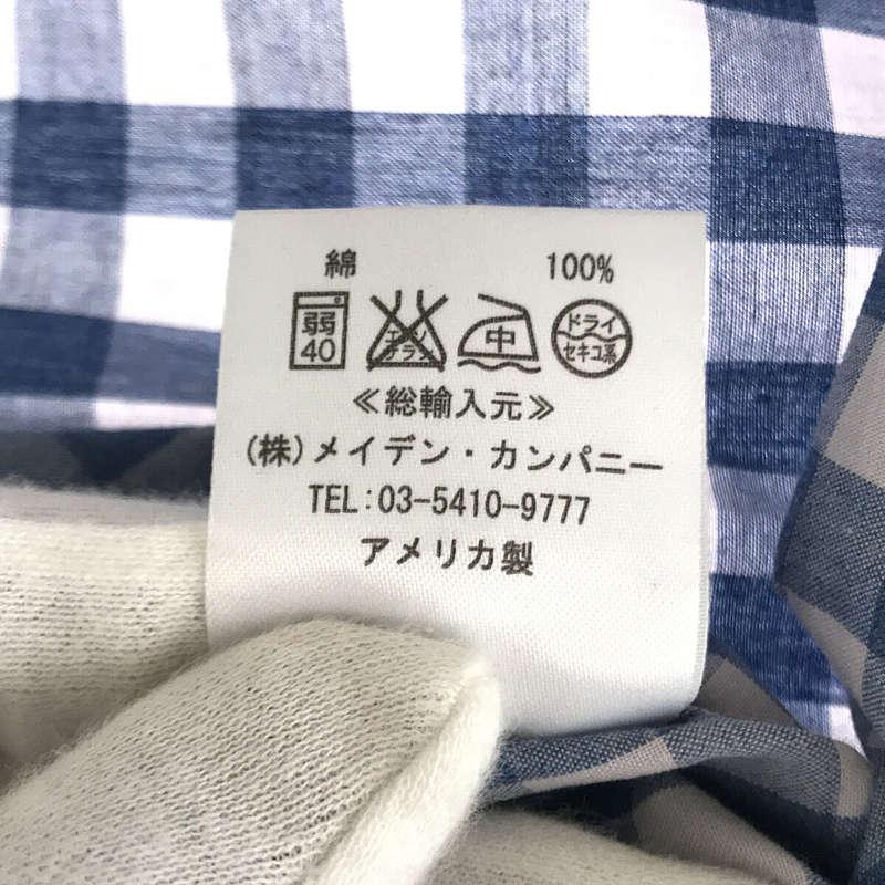 INDIVIDUALIZED SHIRTS / インディビジュアライズドシャツ STANDARD FIT ギンガムチェックBDシャツ