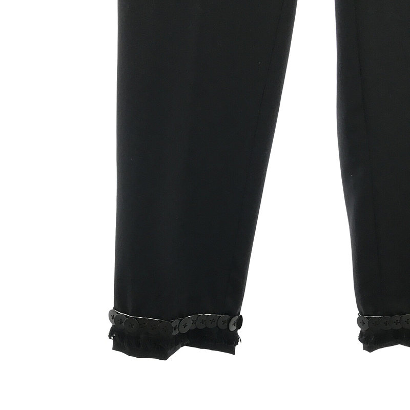 裾ボタン フリンジ装飾 スラックスパンツ | ブランド古着の買取・委託