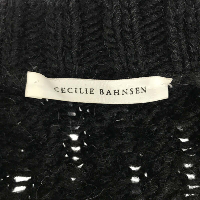 Cecilie Bahnsen / セシリーバンセン Cable Knit Jumper w / Detachable Collar ケーブル ニット ウール カーディガン