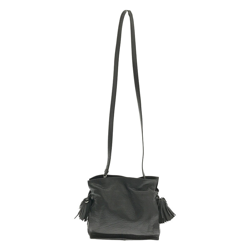 LOEWE 黒 レザー ショルダーバッグ 保存袋付き(LOEWE(ロエベ LOEWE 黒 レザー ショルダーバッグ 保存袋付き(LOEWE(ロエベ