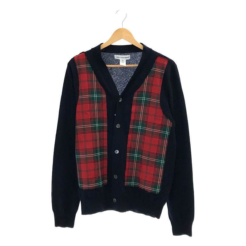 COMME des GARCONS SHIRT タータン チェック カーディガン-