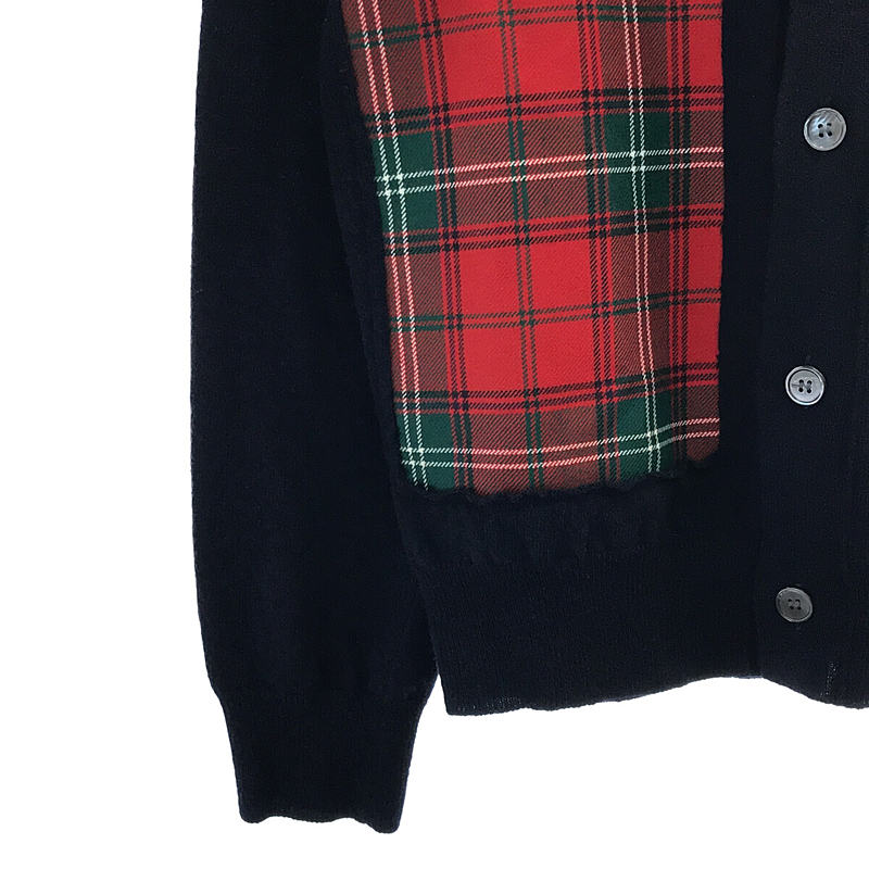 COMME des GARCONS SHIRT タータン チェック カーディガン-