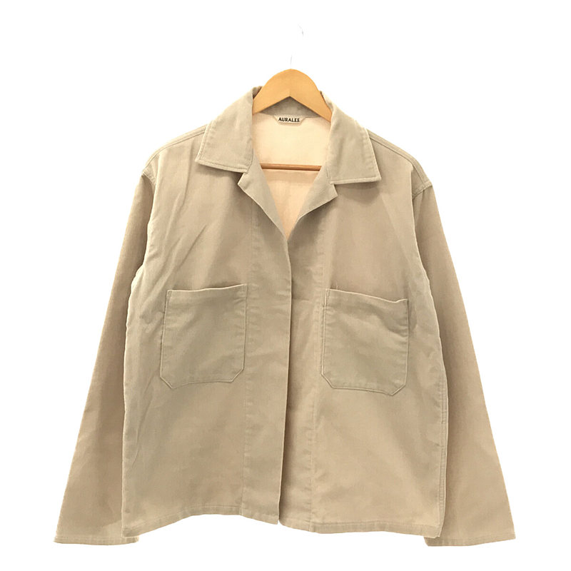 WASHED CORDUROY SHIRTS JACKET ウォッシュドコーデュロイ シャツジャケットAURALEE / オーラリー