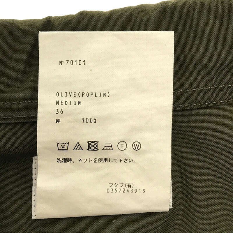 YAECA LIKEWEAR / ヤエカ ライクウェア BAKER SHIRT コットンポプリン ベイカーシャツ