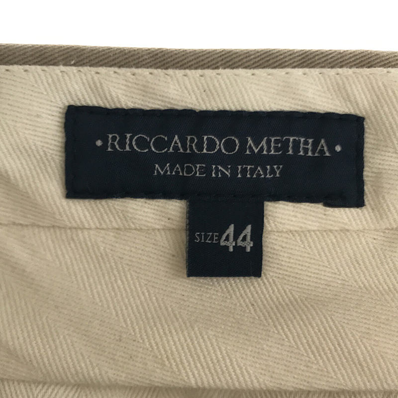 RICCARDO METHA / リカルドメッサ 1タック チノパンツ　イタリア製