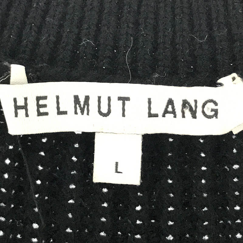 HELMUT LANG / ヘルムートラング カシミヤ混 リブニット ノースリーブ スリット ワンピース