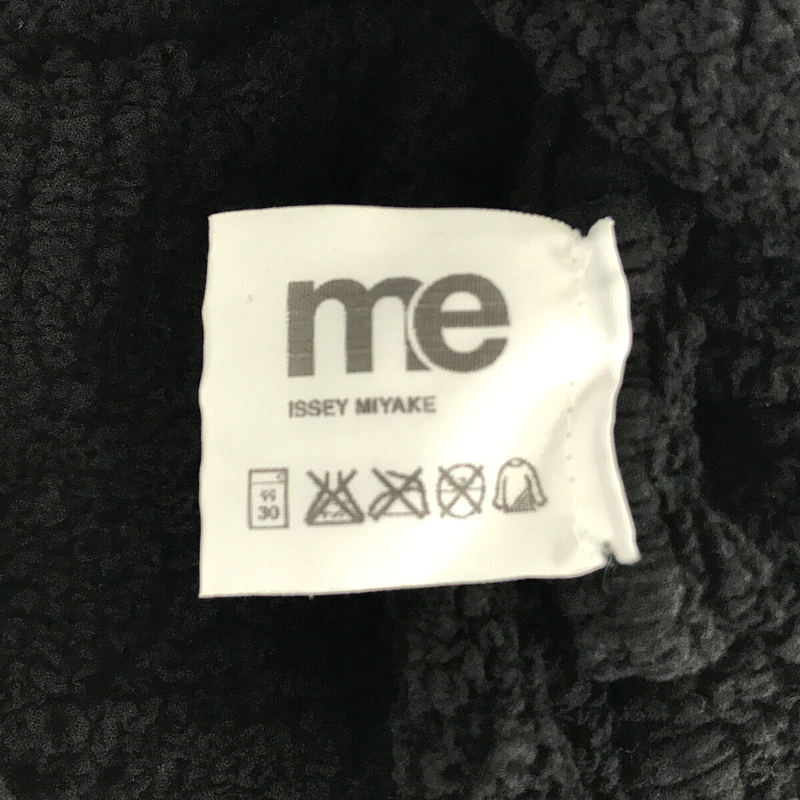 me ISSEY MIYAKE / ミーイッセイミヤケ ちりめん加工 VネックTシャツ