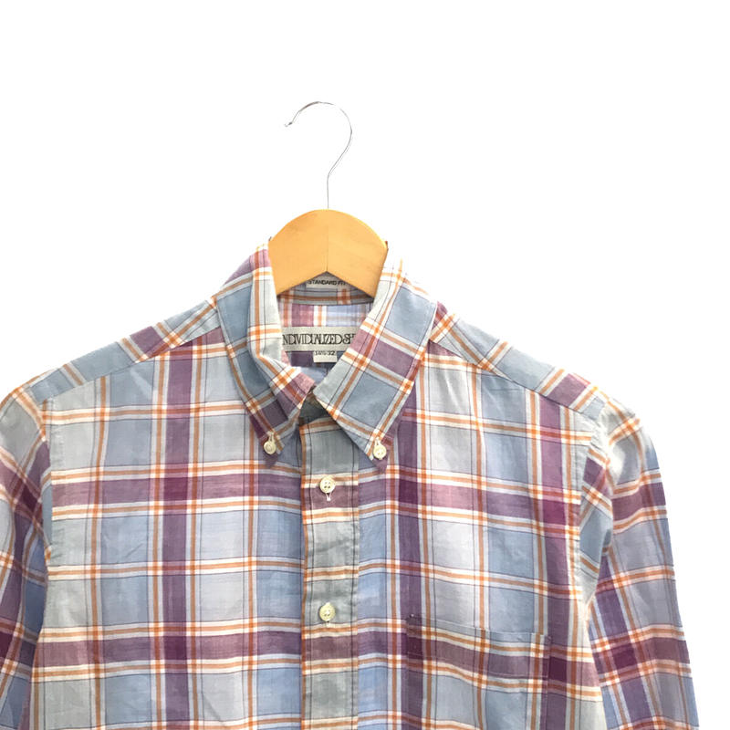 INDIVIDUALIZED SHIRTS / インディビジュアライズドシャツ STANDARD FIT マドラスチェック BDシャツ