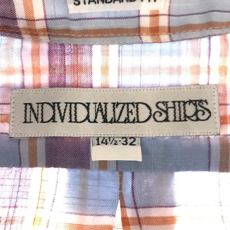 INDIVIDUALIZED SHIRTS / インディビジュアライズドシャツ STANDARD FIT マドラスチェック BDシャツ