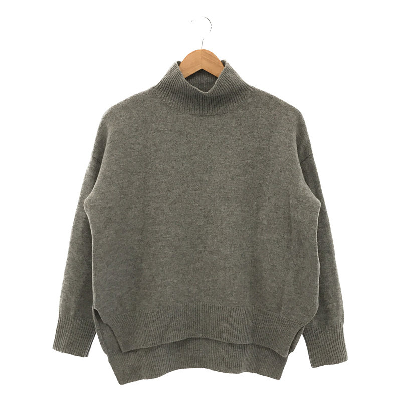 HIGH NECK PULLOVER ウール ハイネック プルオーバー ニット セーター