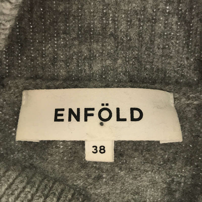 HIGH NECK PULLOVER ウール ハイネック プルオーバー ニット セーターENFOLD / エンフォルド