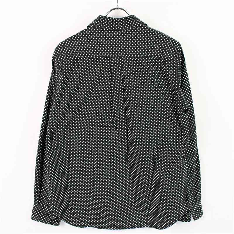 BLACK COMME des GARCONS / ブラックコムデギャルソン コットン丸襟 ドットシャツ