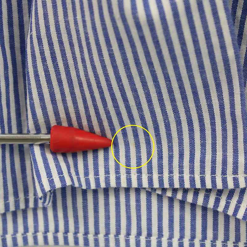 tricot COMME des GARCONS / トリココムデギャルソン コットンリネン ストライプ半袖シャツ