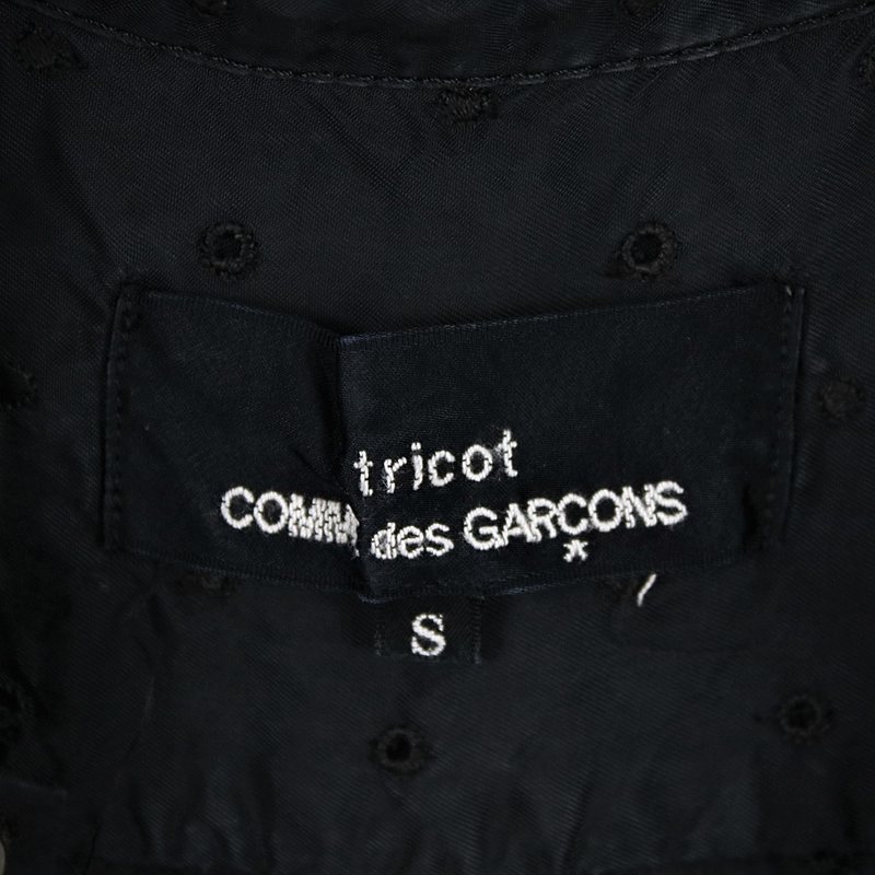 tricot COMME des GARCONS / トリココムデギャルソン キュプラ丸襟半袖シャツ