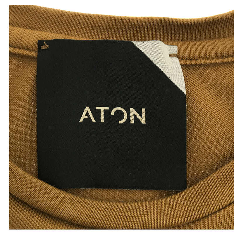 ATON / エイトン コットン クルーネック Tシャツ カットソー